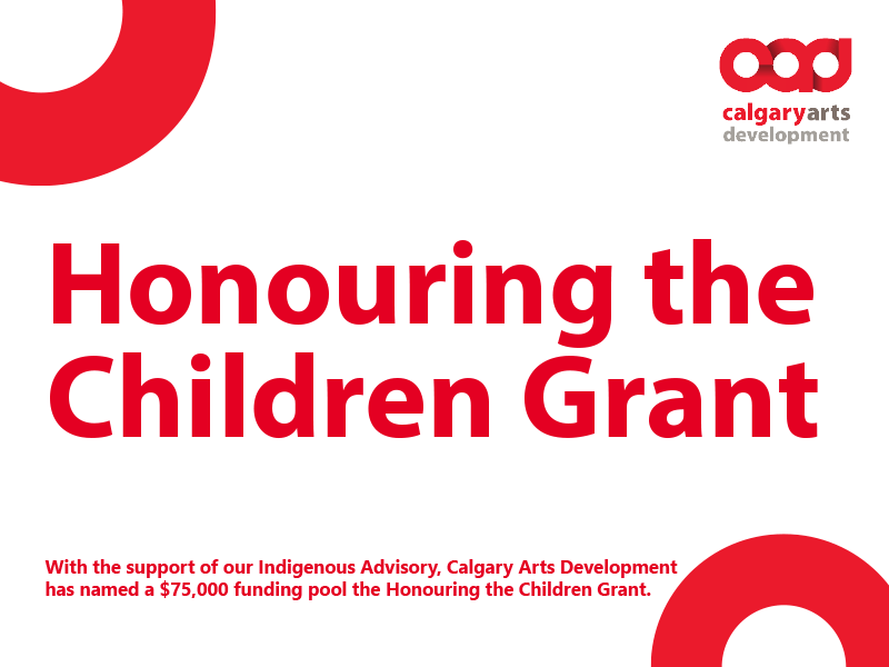 Honouring the Children Grant Calgary Arts Development
