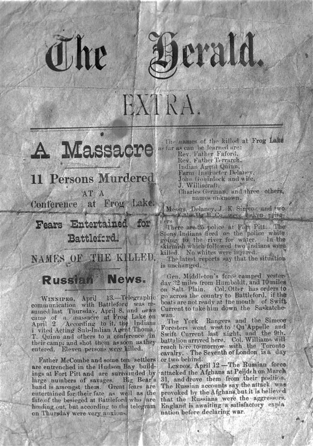 Historic Photos from Frog Lake, Alberta