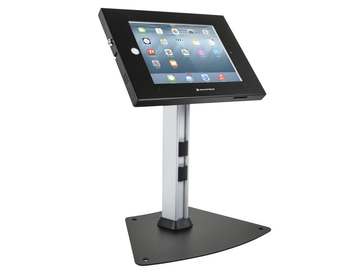 Tablet Stand Desktop kiosk for iPad 24/Air Black Calgary Tech Rent