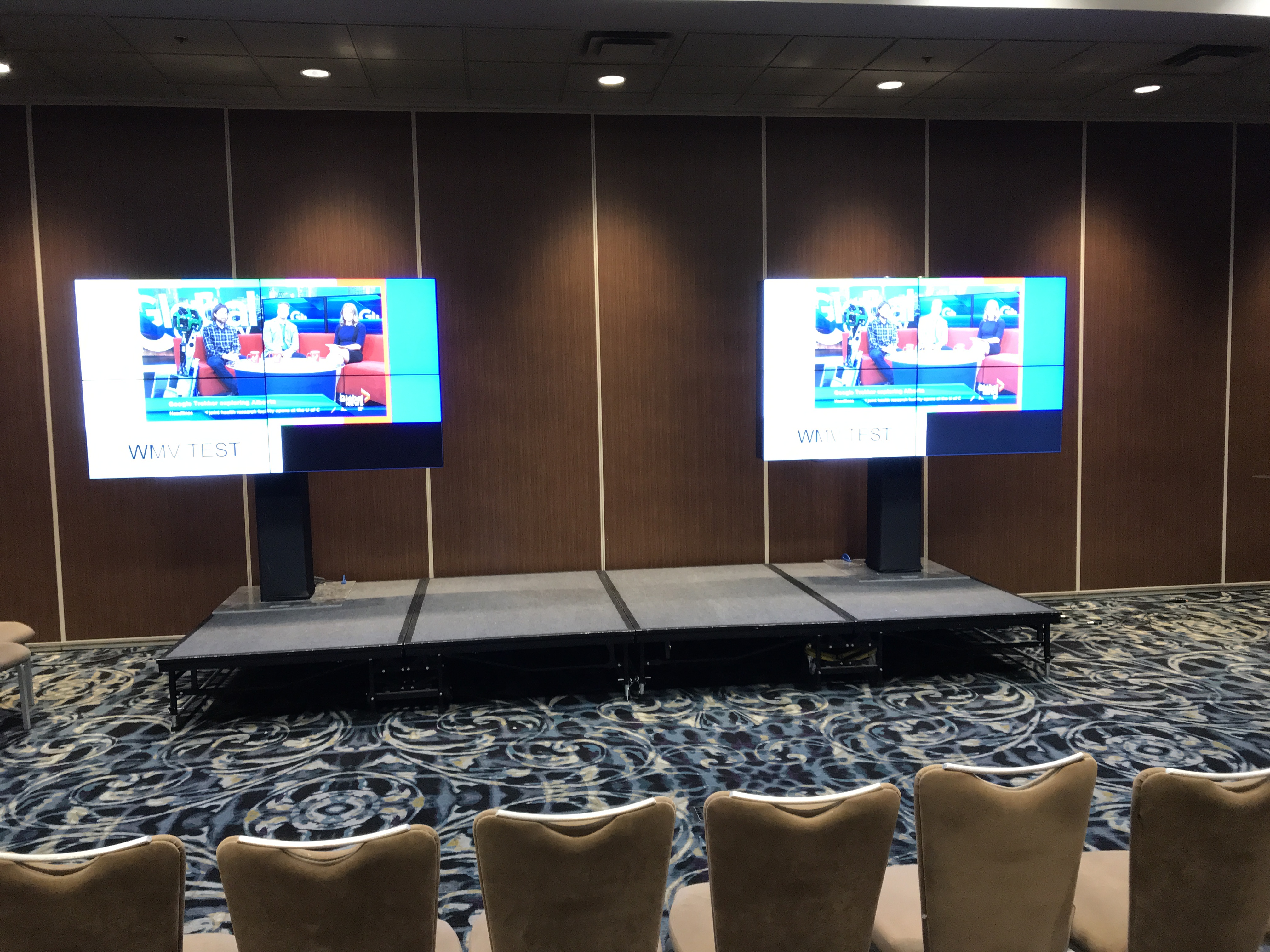 NEC 2x2 x 46" Panels Videowall Calgary Tech Rent