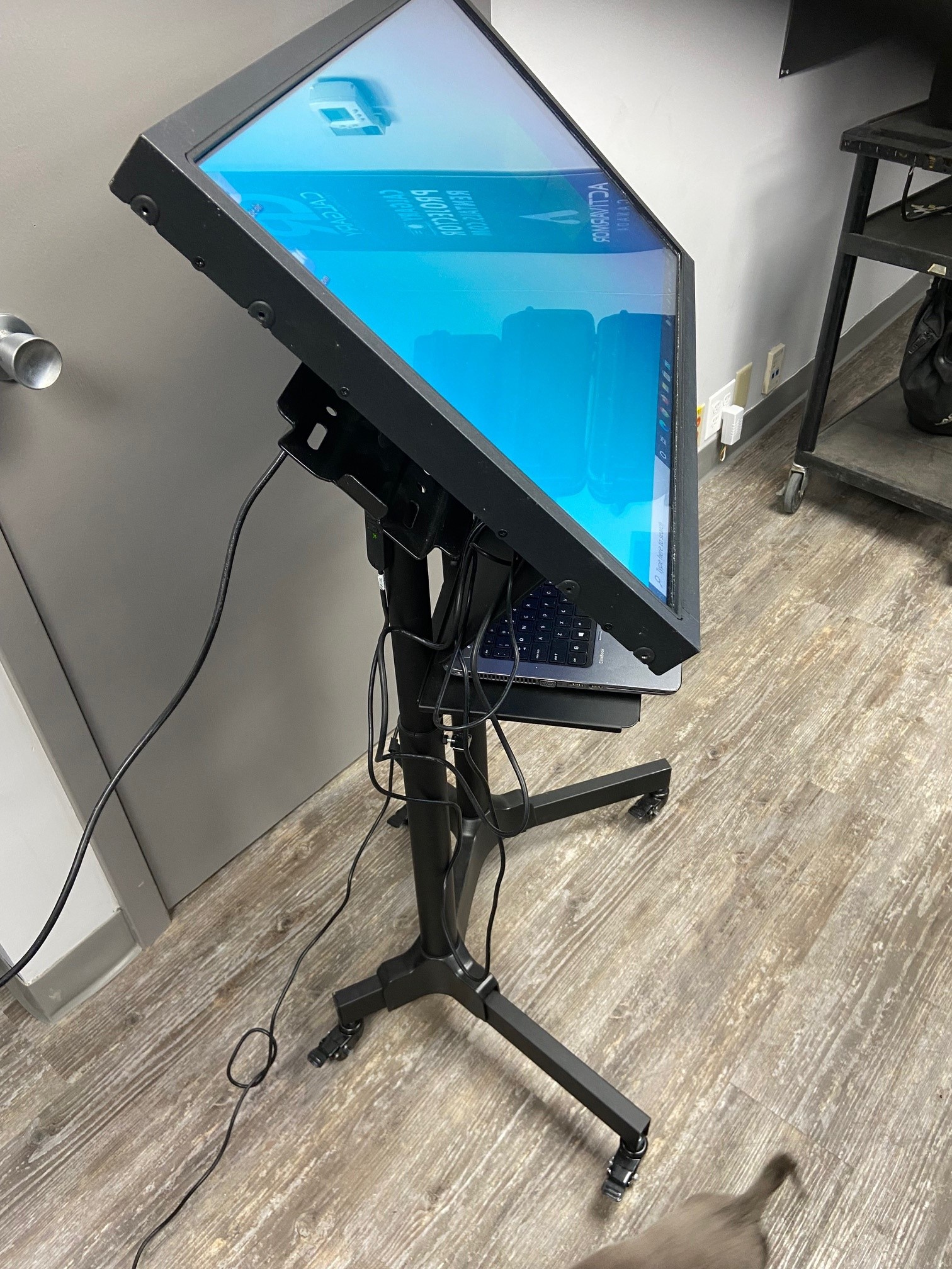 Elo 32" ET3243L Multi Touch Commercial Display on Floor Stand Calgary