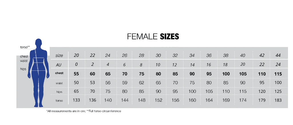 Suit Sizing – Calgary Wild Water Polo Club