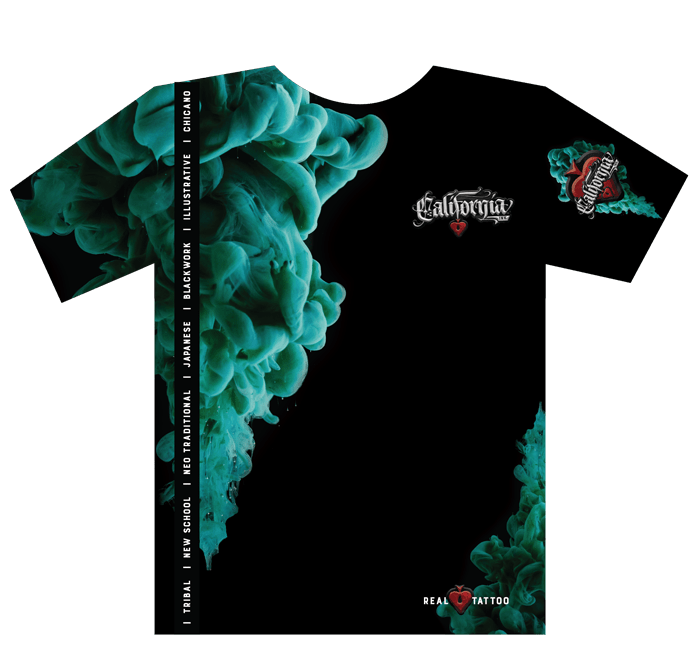 TShirt (Black & Green) California Ink