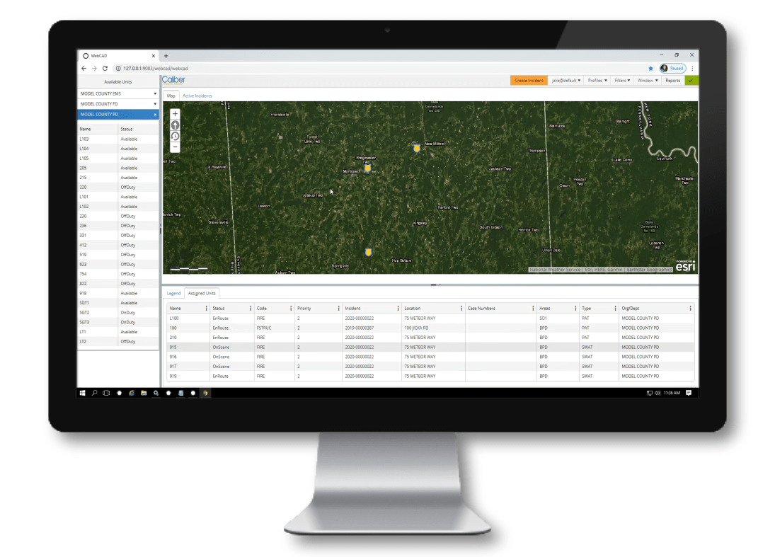 ComputerAided Dispatch Caliber Public Safety
