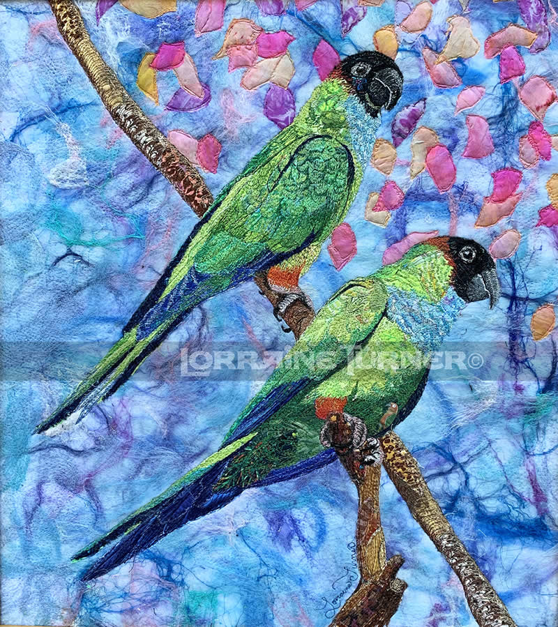 Lorraine Turner Textile Art Gallery Lorraine Turner's Calico Horses