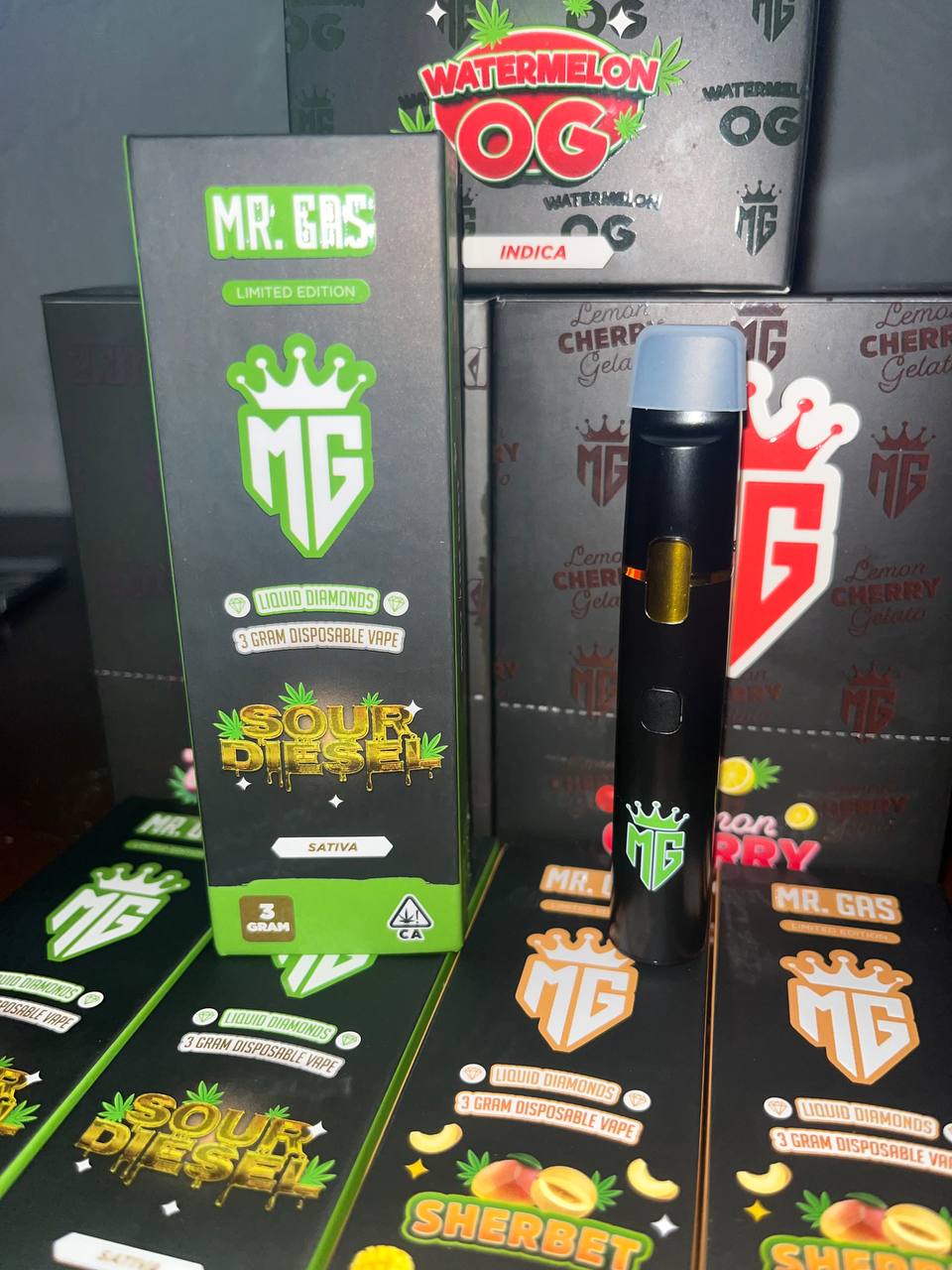 Mr Gas 3G liquid diamonds disposable vape pen Cali Exotic Store
