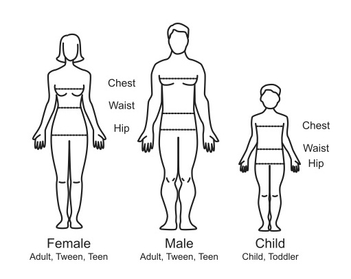 SIZE CHART California Costumes