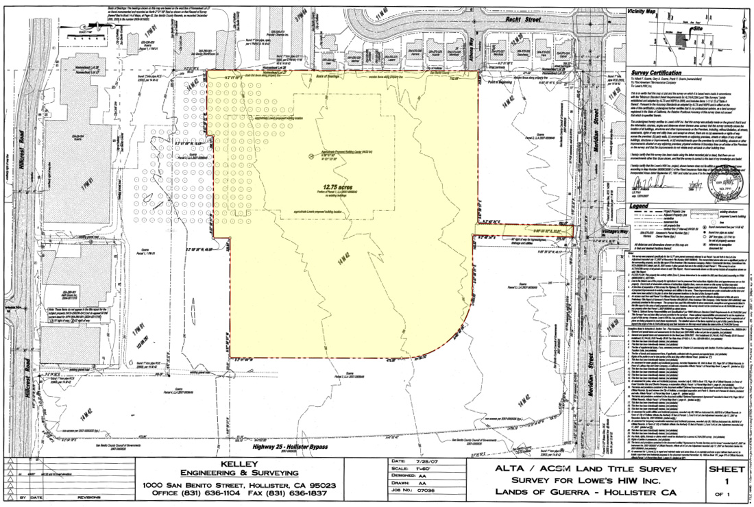 Hollister California Land Development
