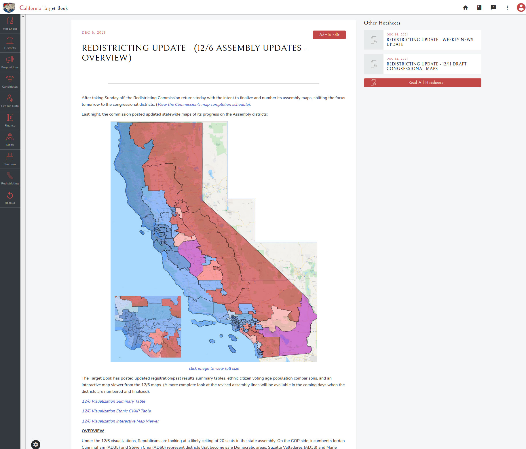 California Target Book