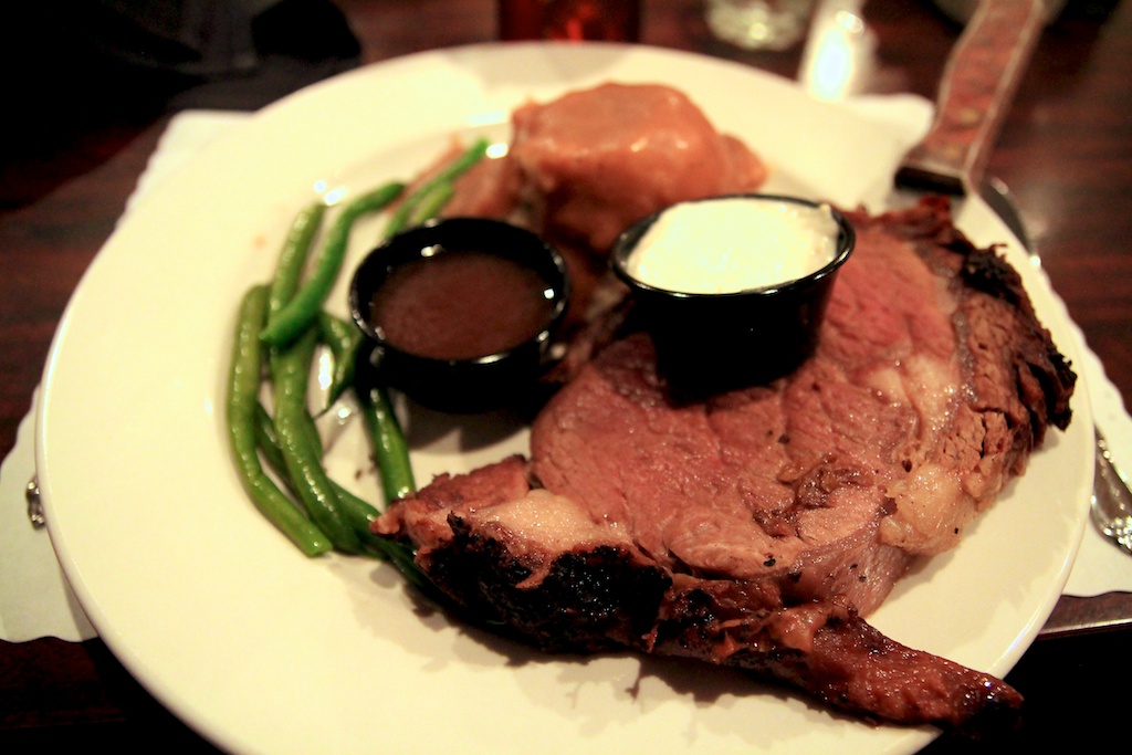 The Green Barn Steakhouse Prime Rib in Red Bluff California Through