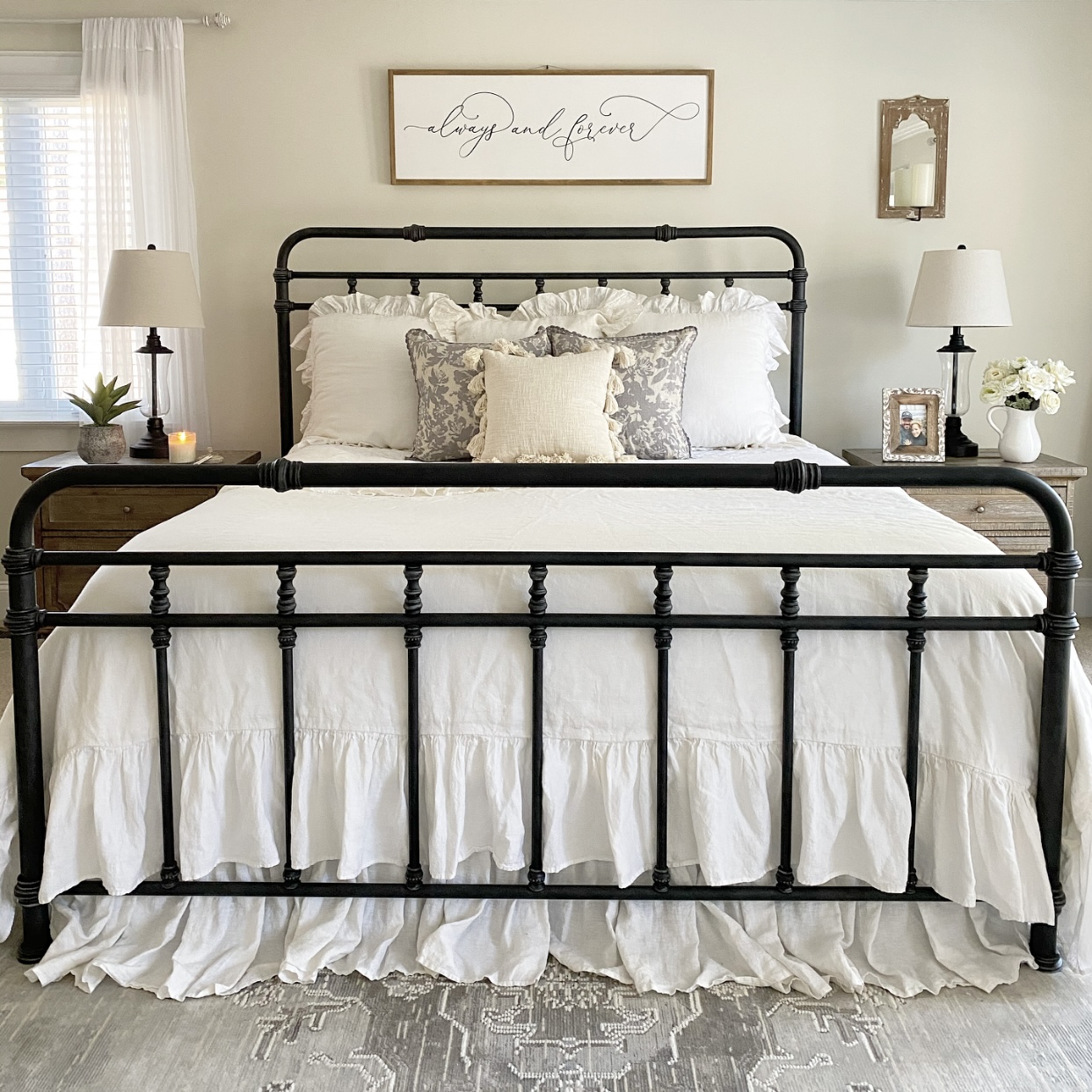 Nightstands That Go With Iron Beds on Sale