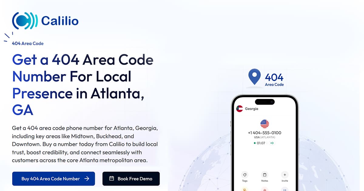 404 Area Code Get Local Atlanta, Phone Numbers