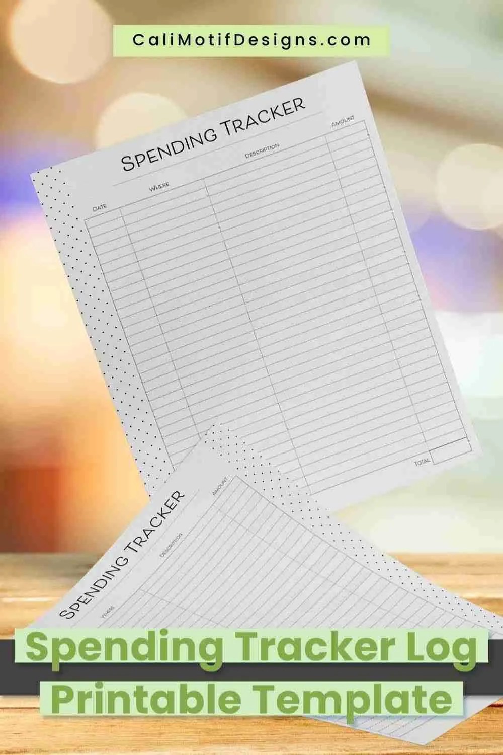Free Spending Tracker Printable PDF • Envelope System Printable