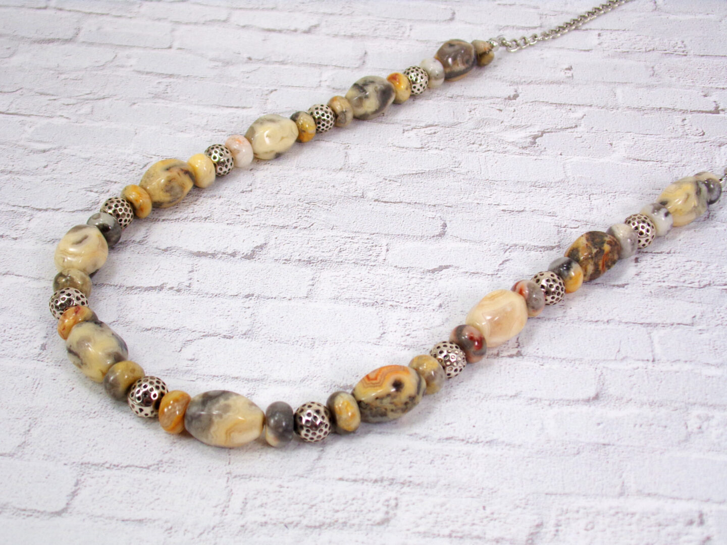 BROWN STONE NECKLACE Calisa Designs