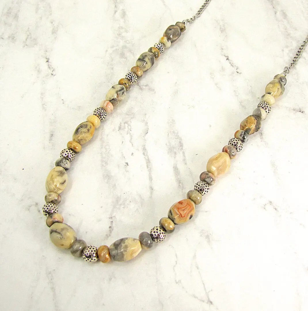 BROWN STONE NECKLACE Calisa Designs