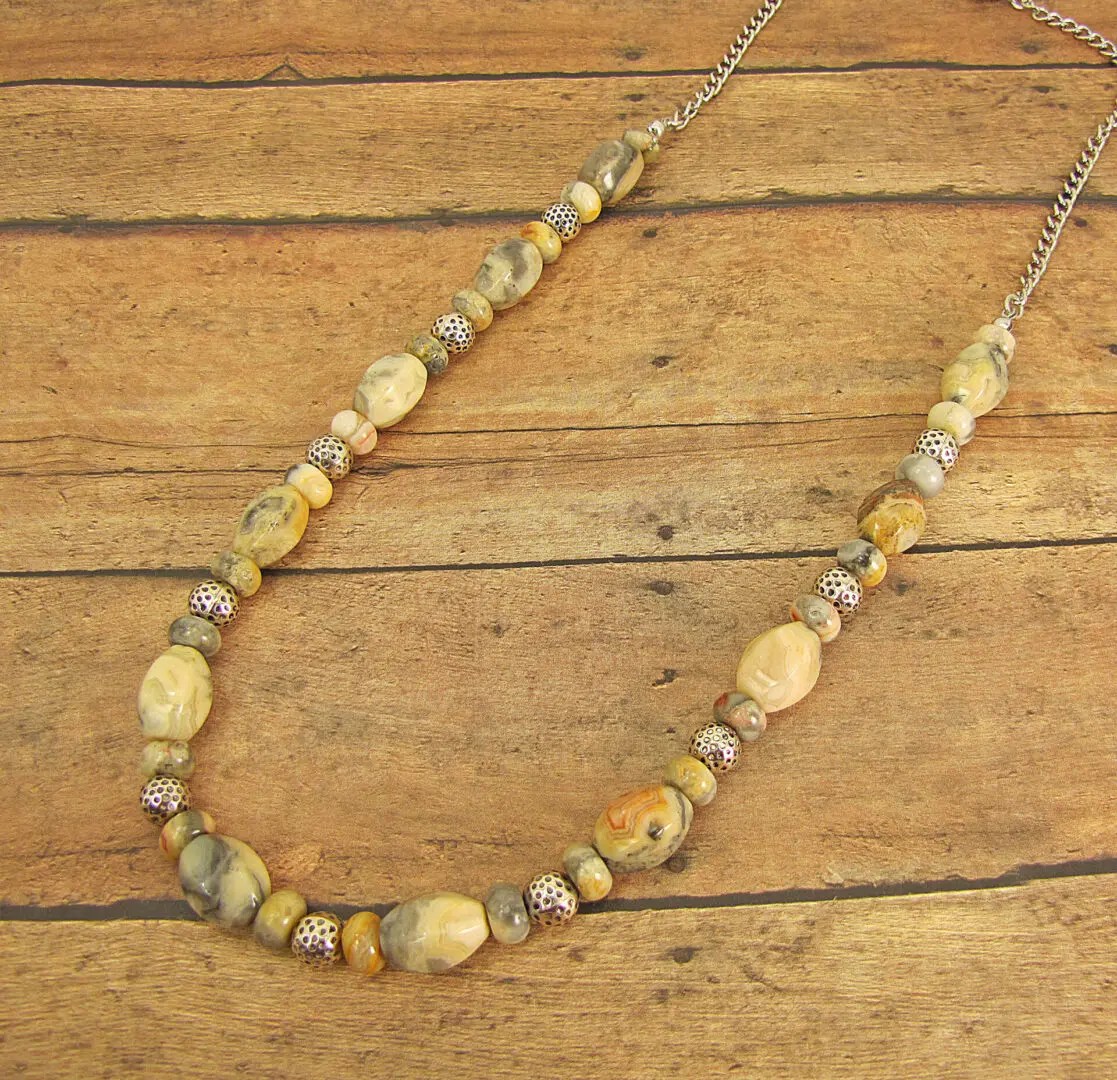 BROWN STONE NECKLACE Calisa Designs