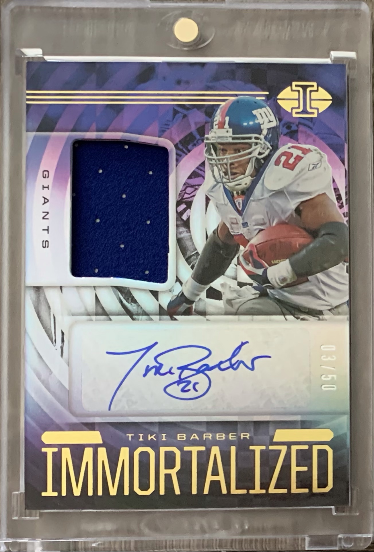 New Addition 2020 Panini Illusions Immortalized Jersey Autographs Base and Black Calis Card