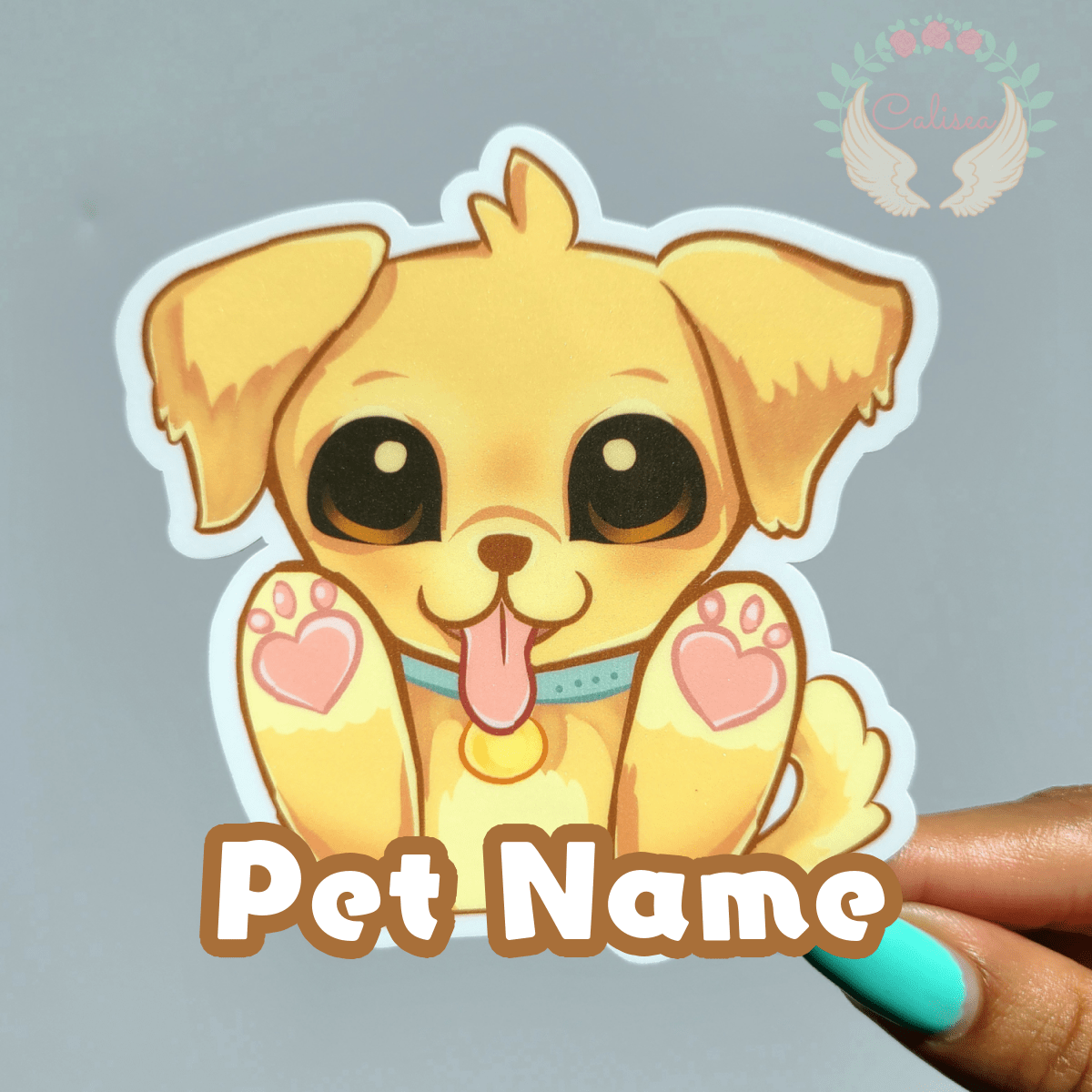Custom Dog Vinyl Sticker Calisea.co Personalized Pet Stickers
