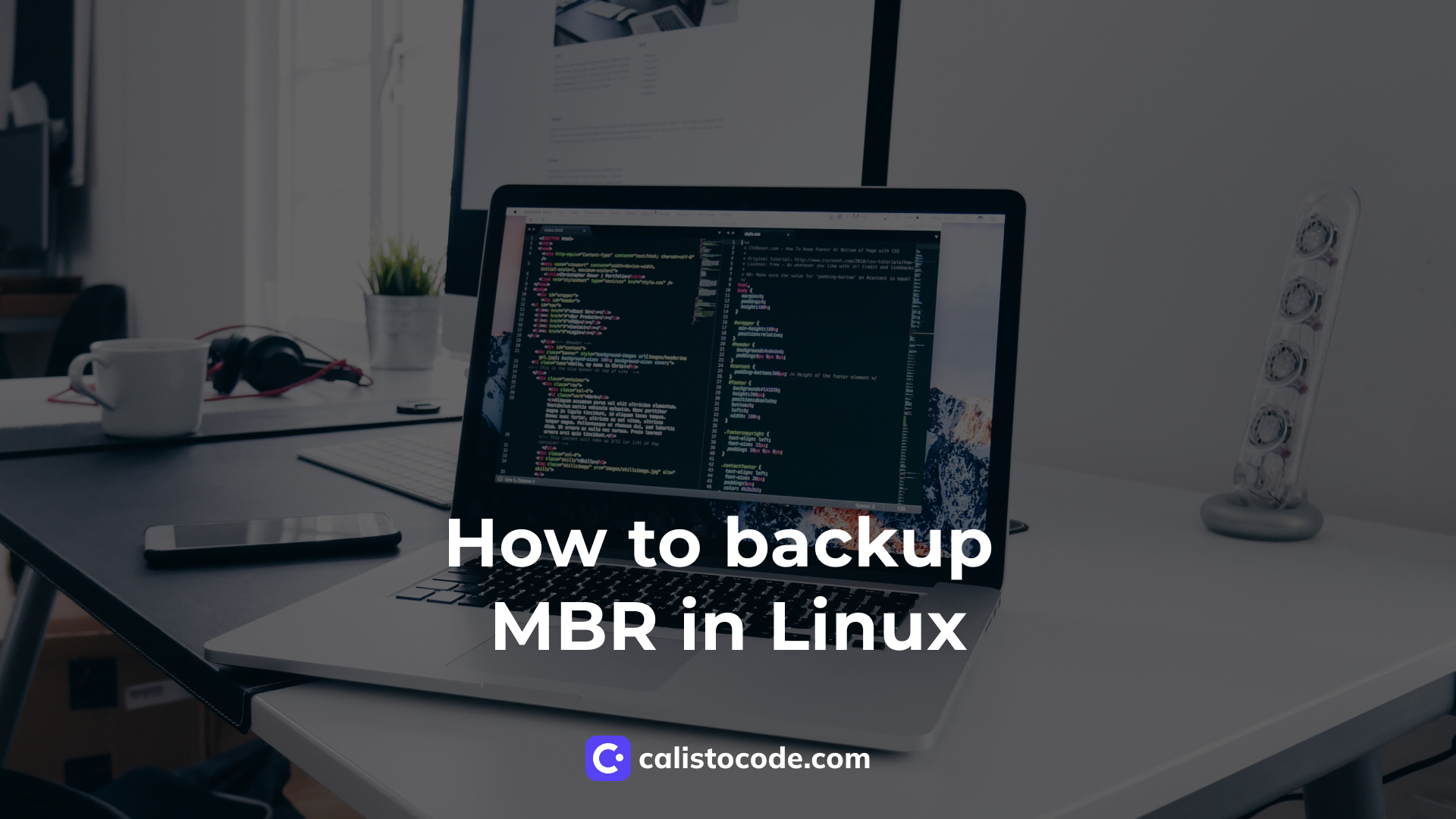How to backup MBR in Linux Calisto Code