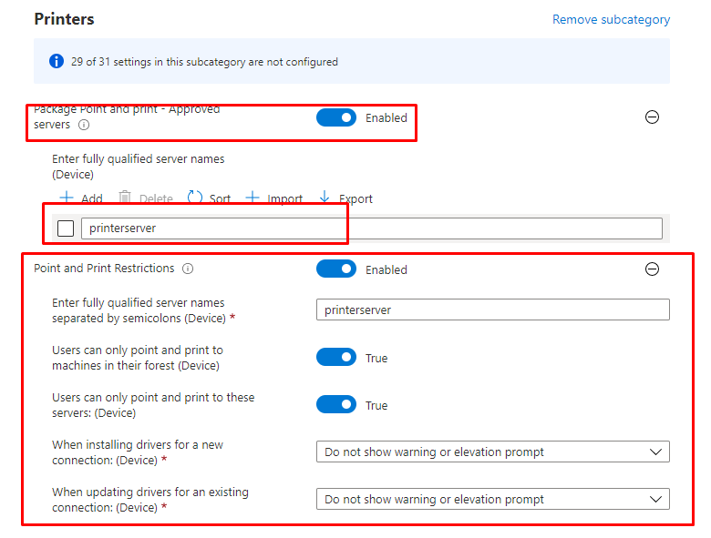 Intune Printer Drivers Printer Nightmare UAC