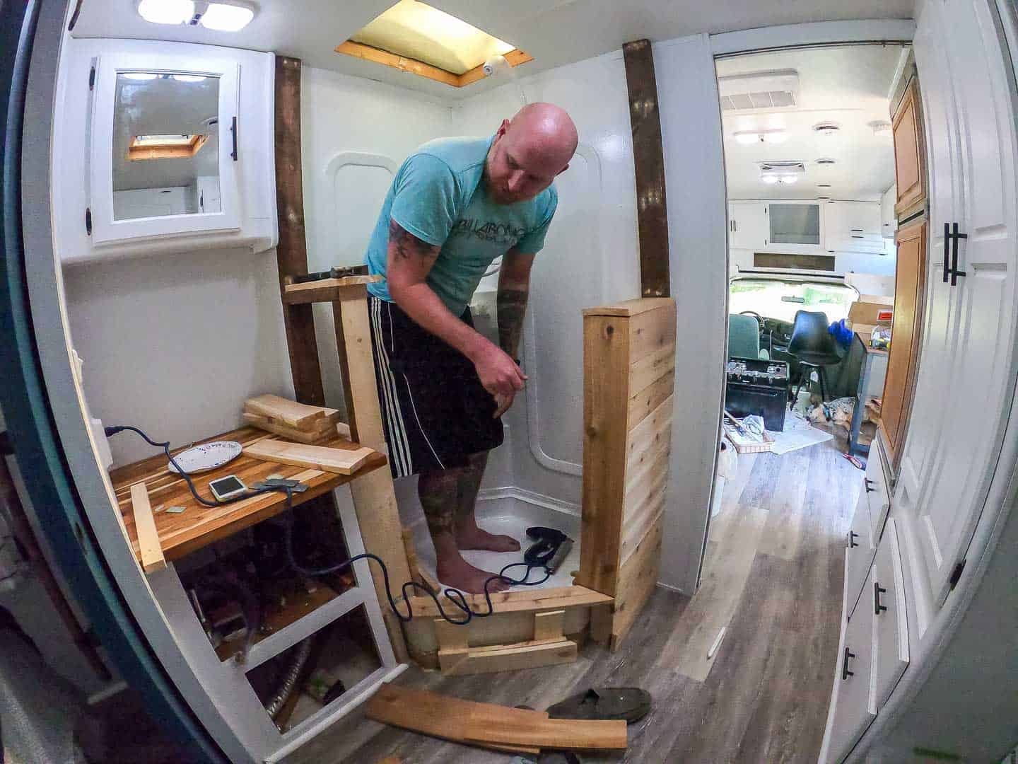 Complete DIY RV Shower Remodel for Under 300