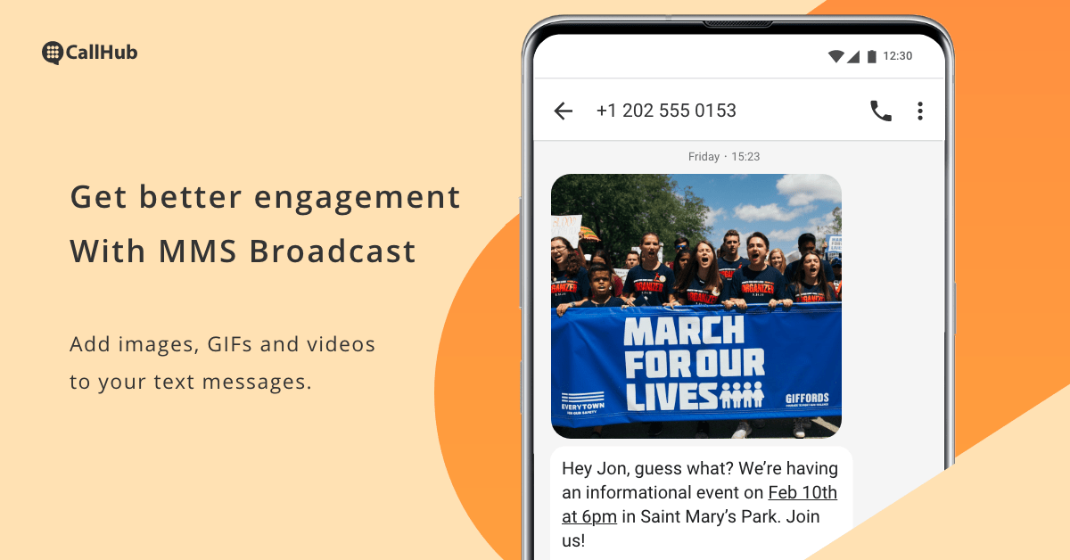 Bulk MMS Broadcast. Send Images, Audio and Video to Your Audience CallHub