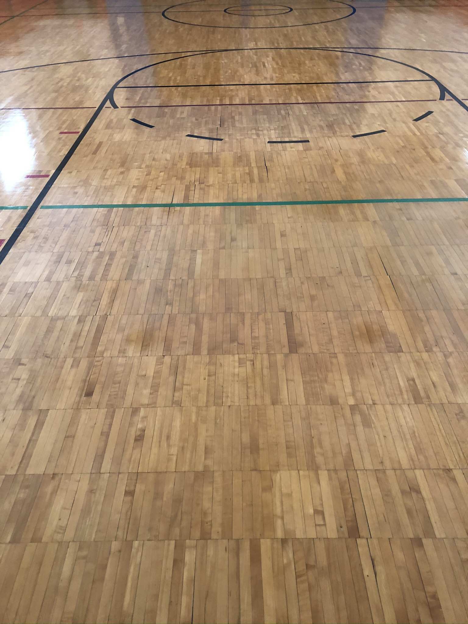 Maple Gym Floor July 2020 Mr. Sandman Wood Floor refinishing, repair