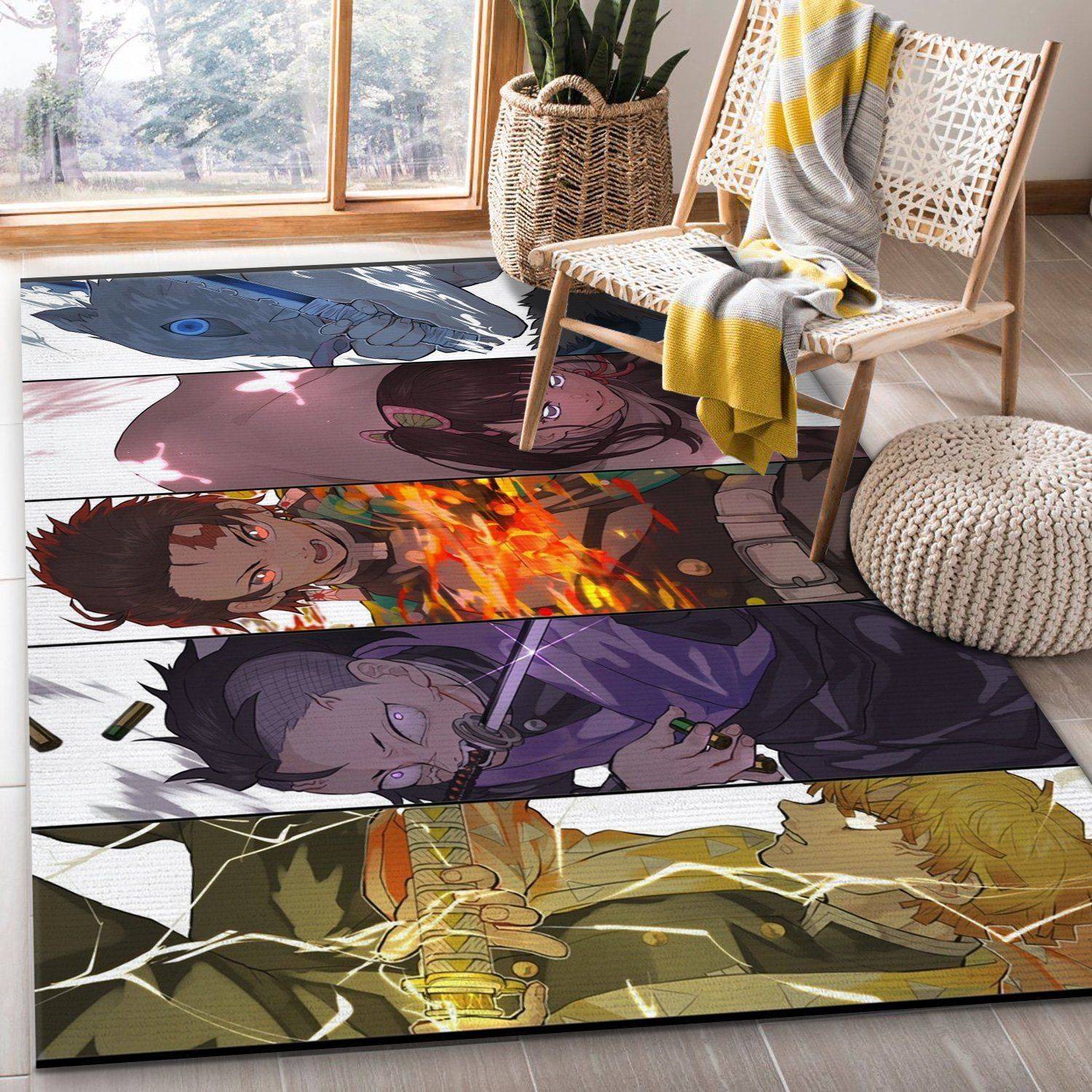 Anime Demon Slayer V2 Rug Bedroom Rug R0155 A Style Icon