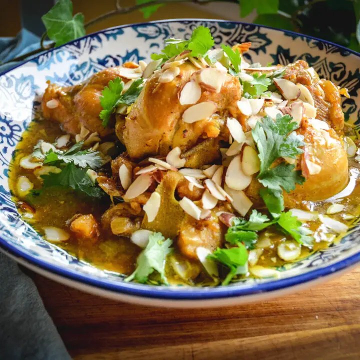 Chicken Tagine with Lemon, Dates and Apricots Calm Eats