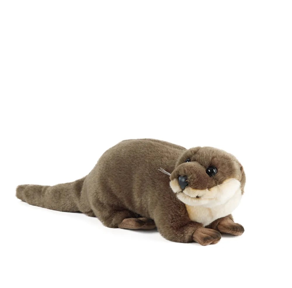 Large Otter Premium Plush Toy, Living Nature Brand, Eco Friendly, Super Lifelike, Adorable