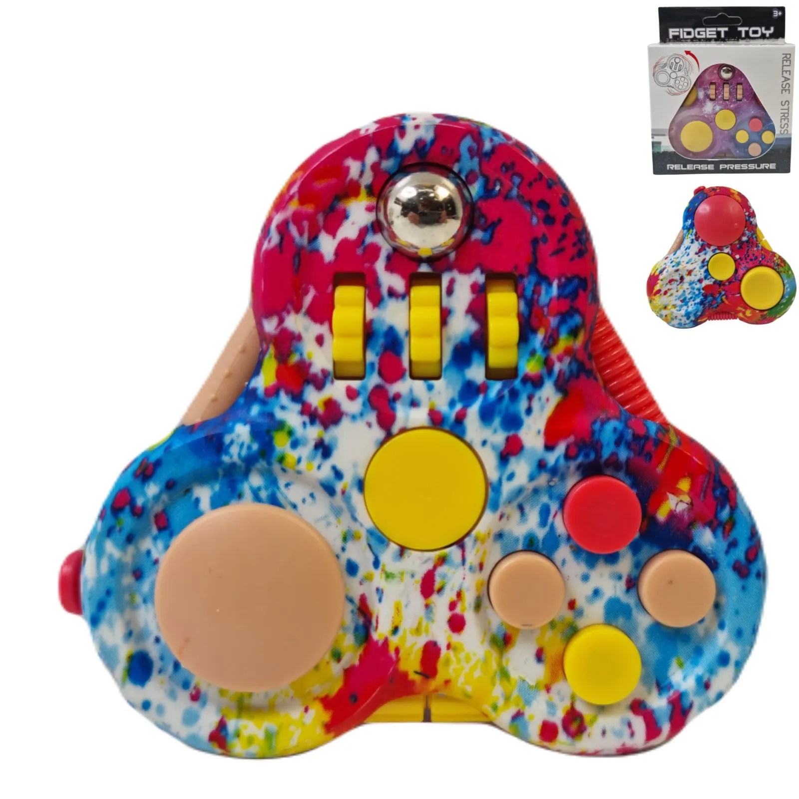 Triangle Fidget Toy, Classic Fidget, Multiple Textures & Actions, Helps