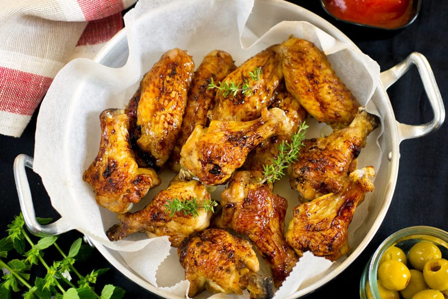 Oven Glazed Chicken Wings Calorie Control Council