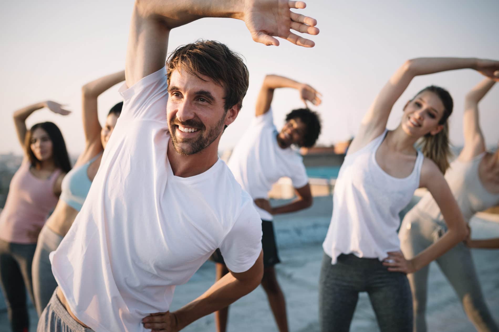 Fitness, sport, friendship and healthy lifestyle concept . Group of Fitness, sport, friendship and healthy lifestyle concept . Group of