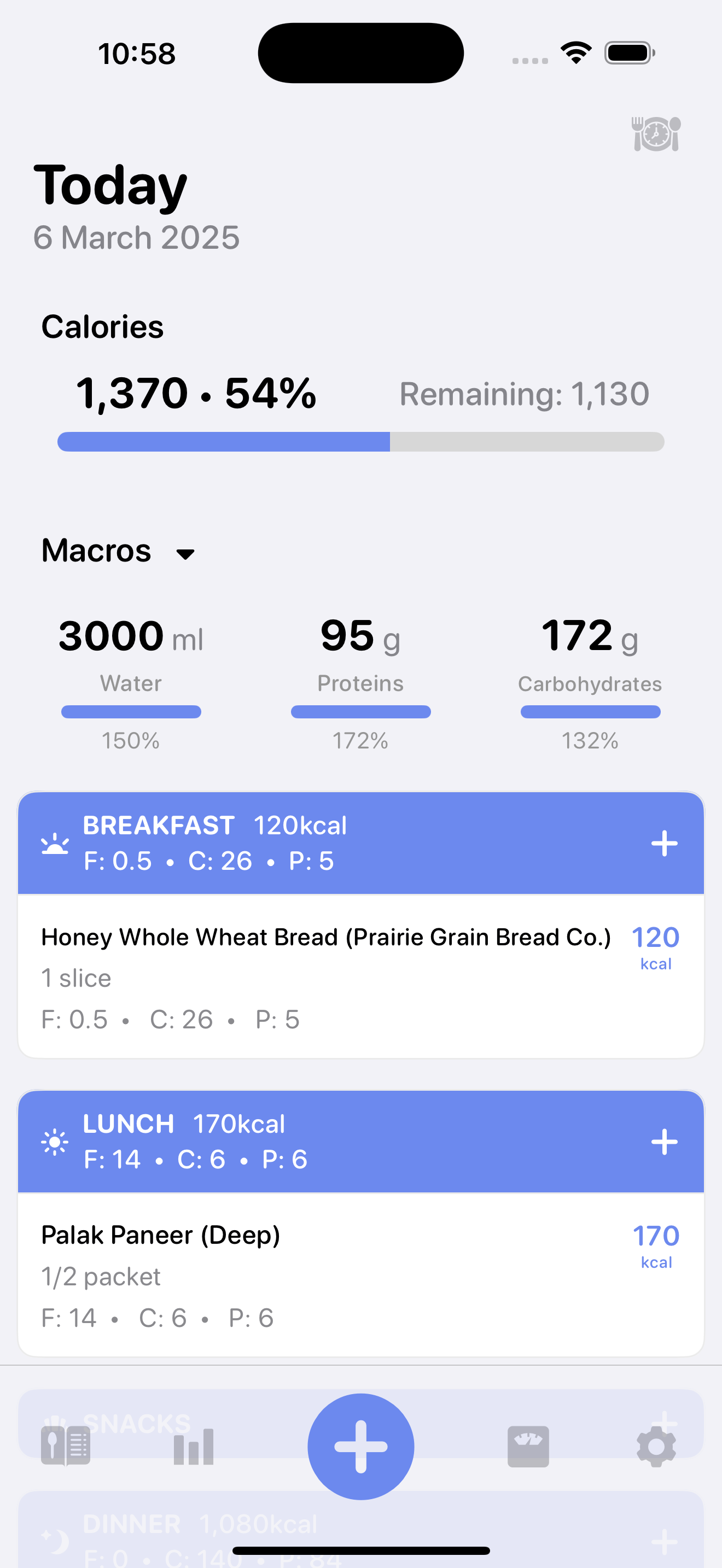 Calory • Simple Calorie Counter and Tracker