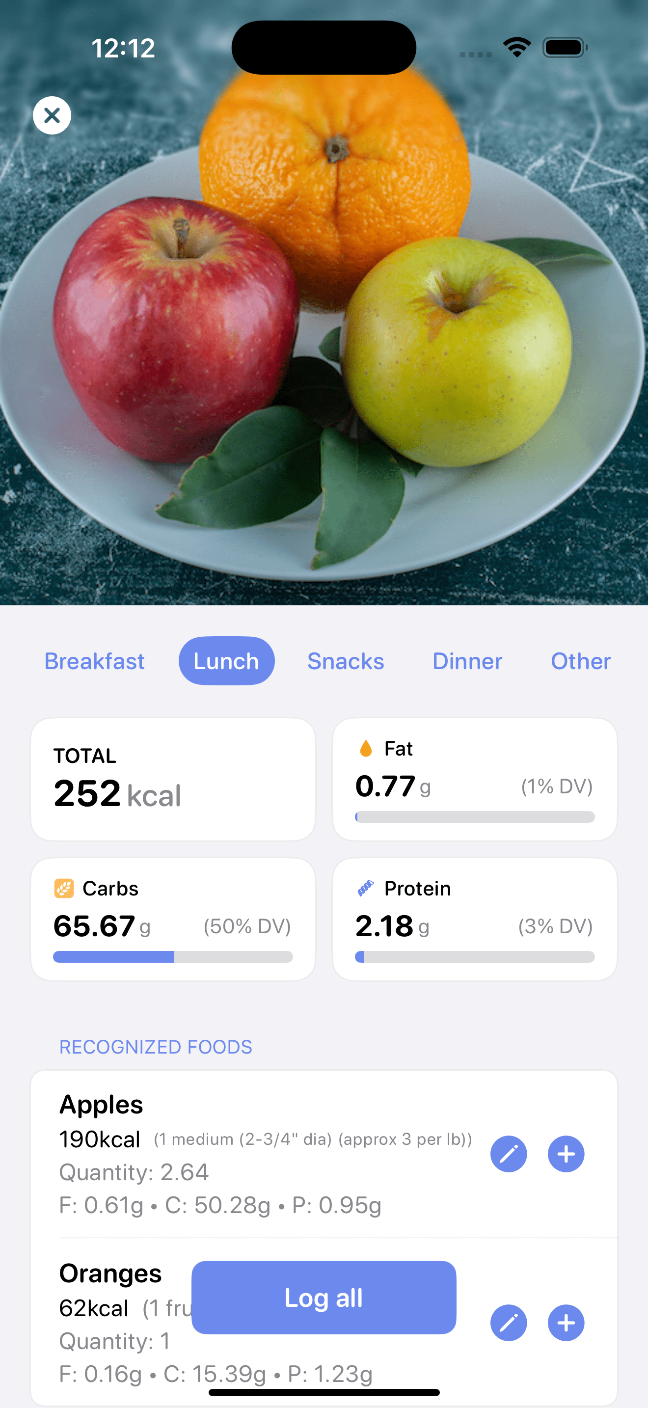 Calory • Simple Calorie Counter and Tracker