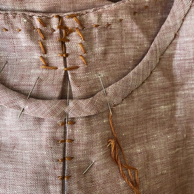 hand stitch a shirt with me Cal Patch