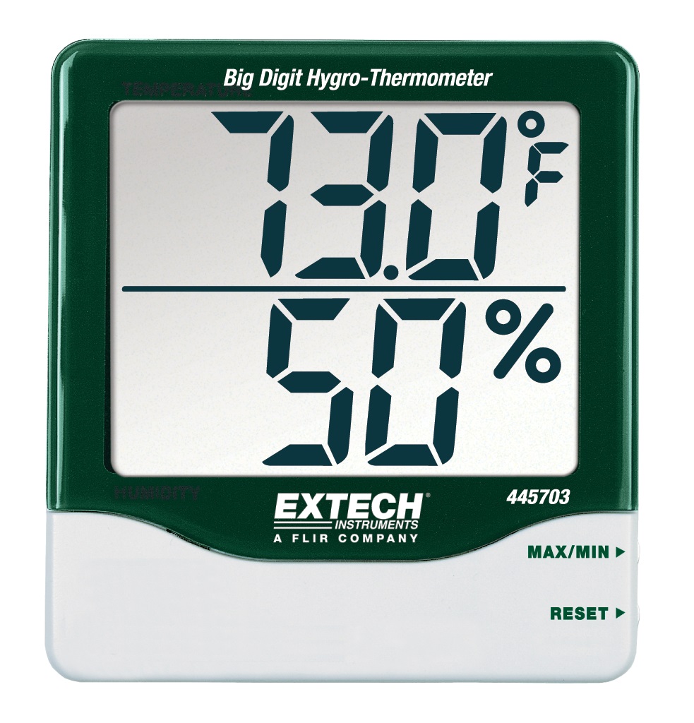 Extech 445703 Big Digit HygroThermometer Calright Instruments