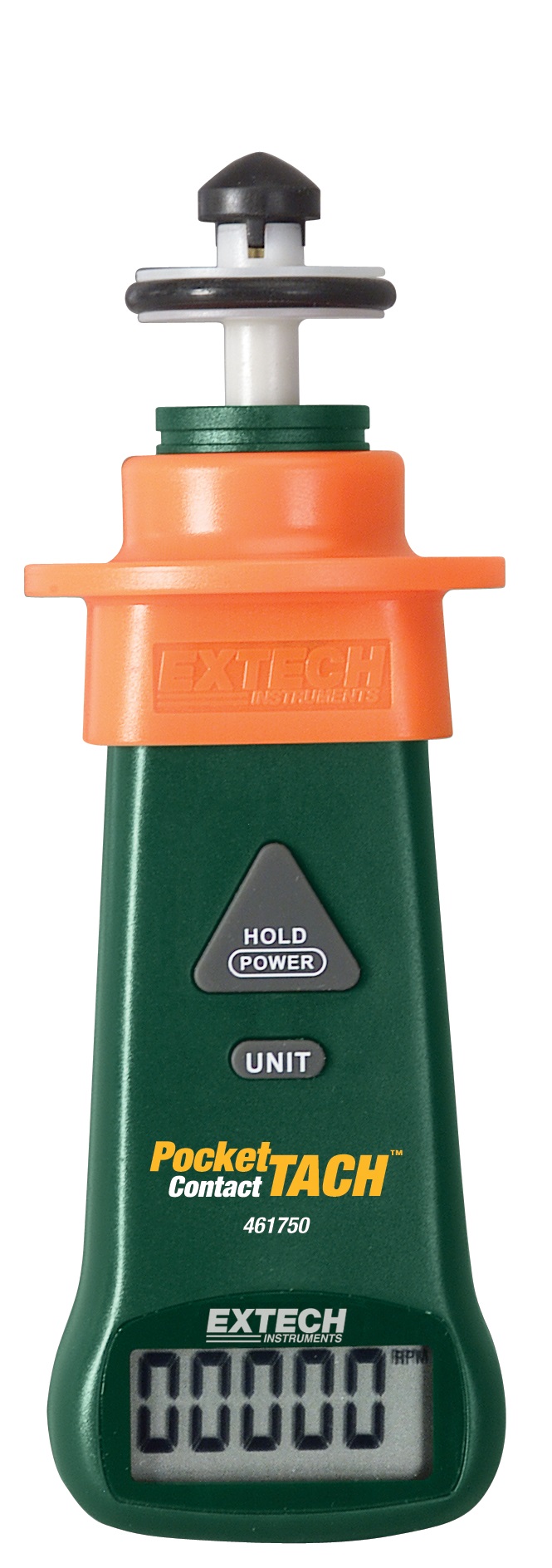 Extech 461750 PocketTach® Mini Contact Tachometer, 10 to 20,000 RPM
