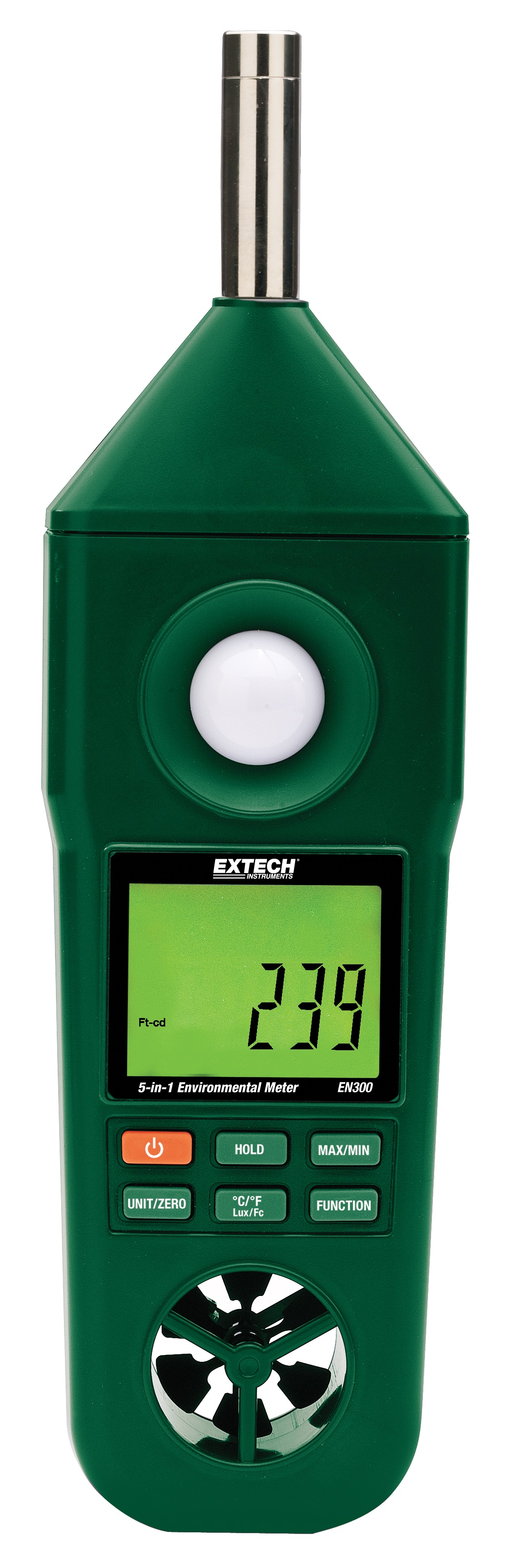 Extech EN300 HygroThermoAnemometerLightSound Meter