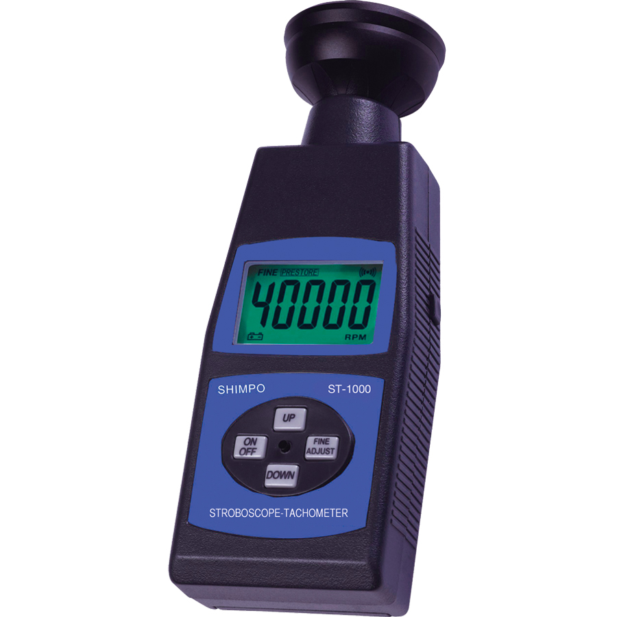 Shimpo ST1000 StroboscopeTachometer, 60 to 40,000 FPM/RPM Calright