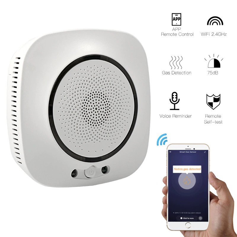 WiFi Smoke Alarm Sensor Smart Gas Leakage Detector CalsoB
