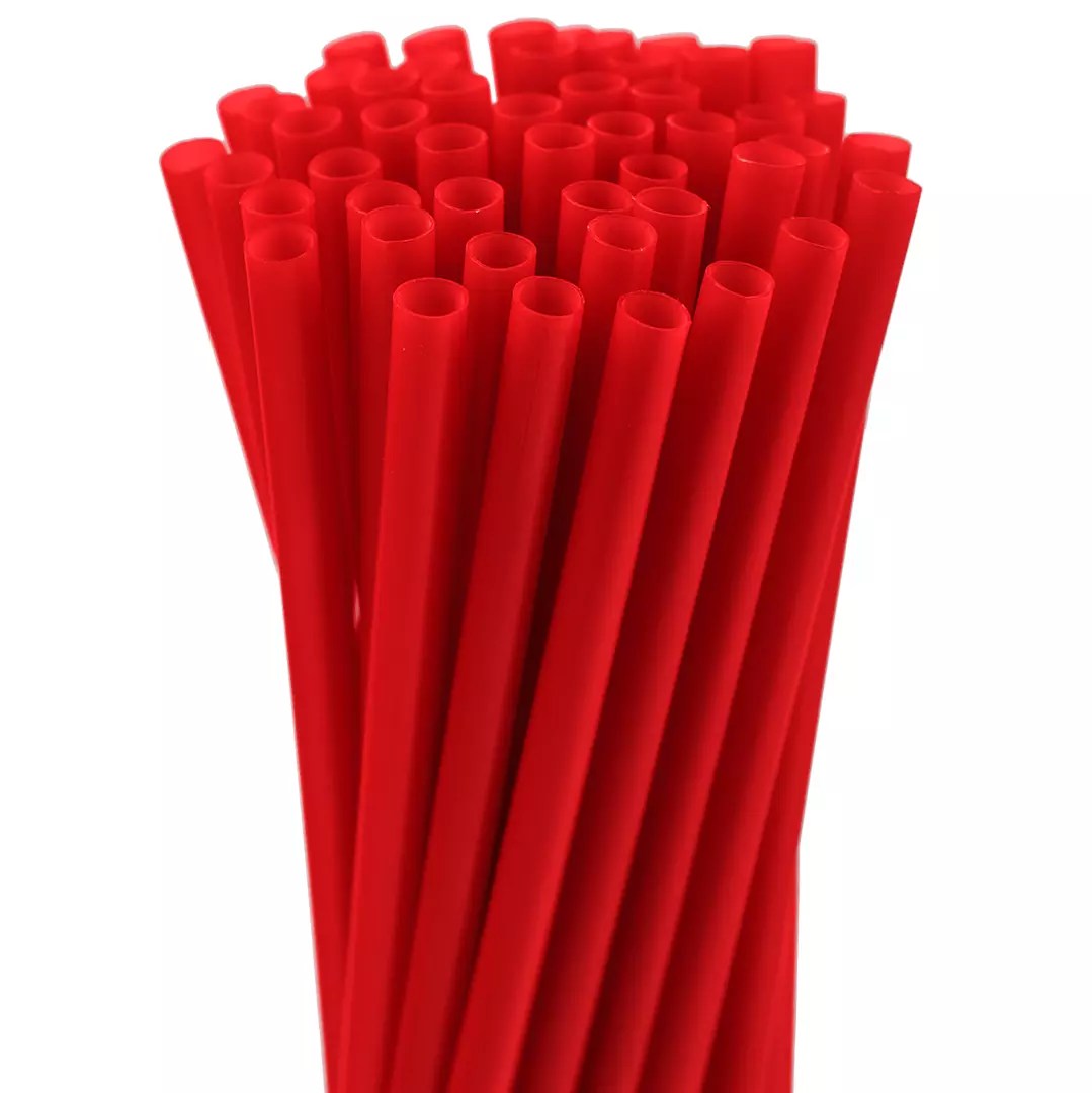 5.75″ Red Jumbo Straw Calson Industries