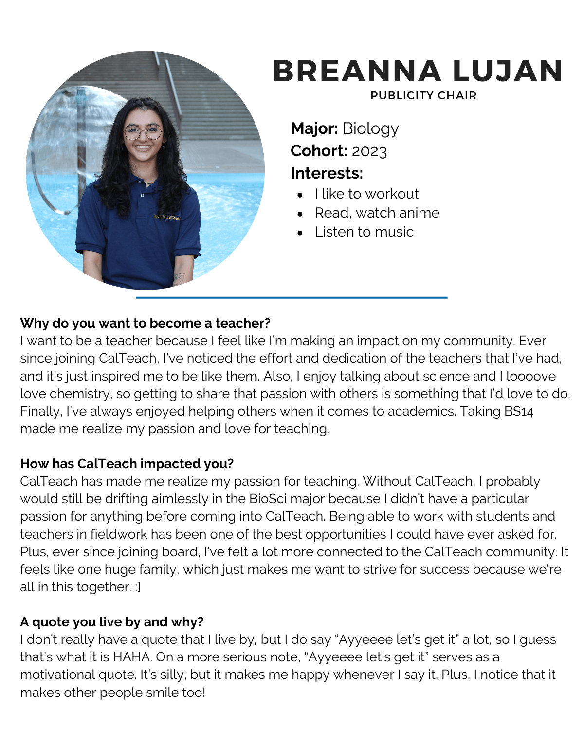 2021 2022 CalTeach Advisory Board Members UCI CalTeach