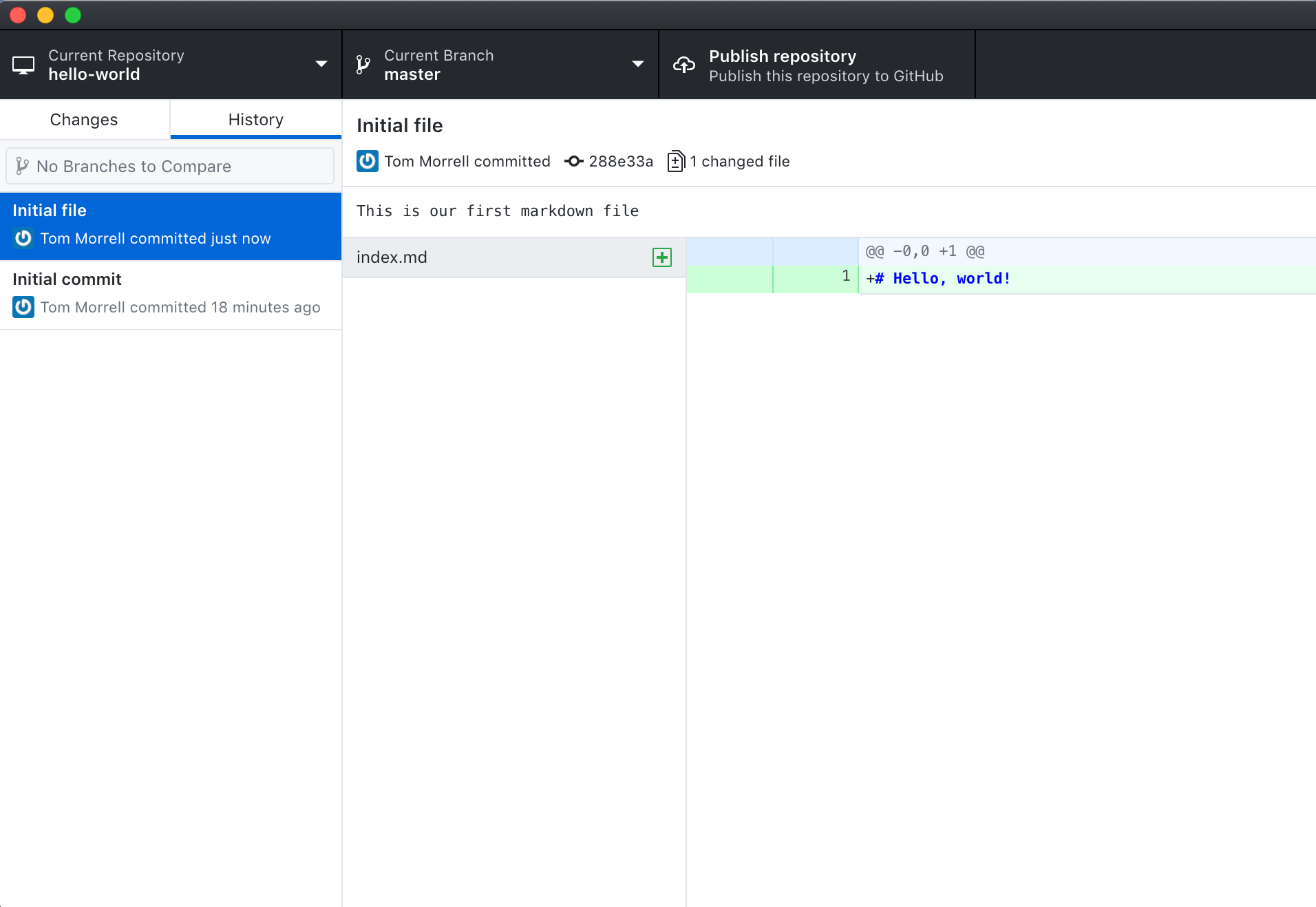 Version Control with Git Tracking Changes