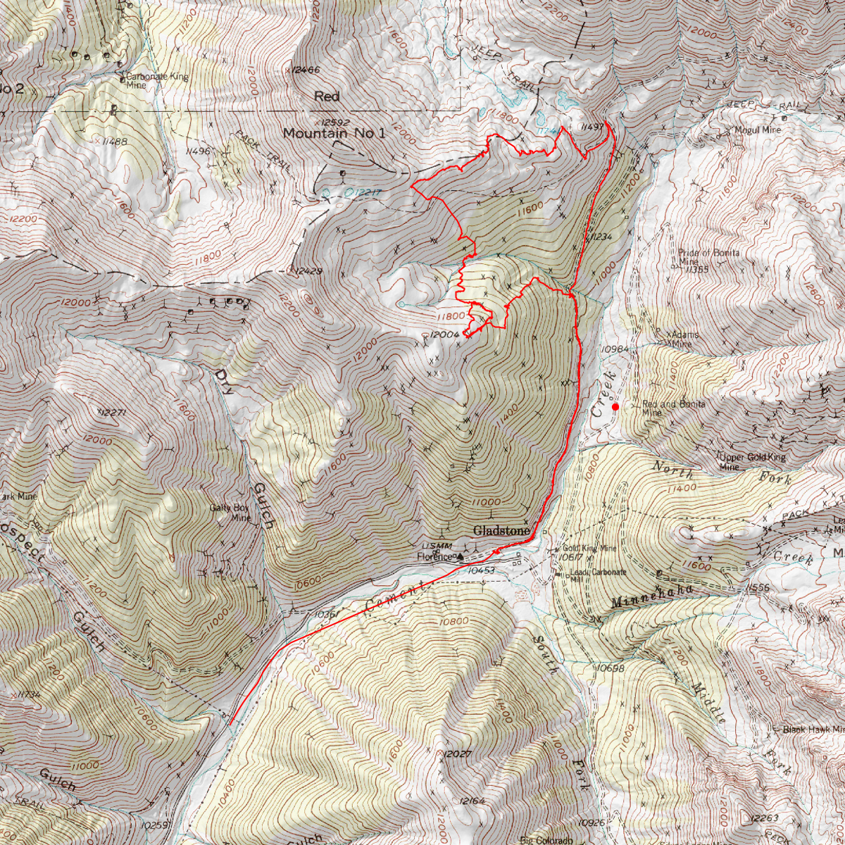 Cement Creek Colorado Map Cement Creek