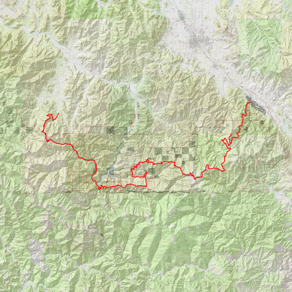 Pine to Palm 100 CalTopo