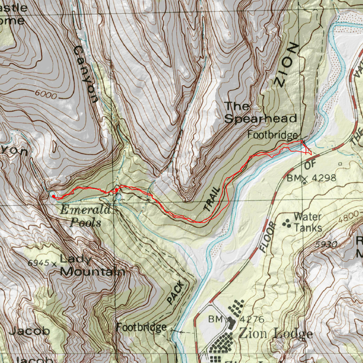 Kayenta Trail CalTopo