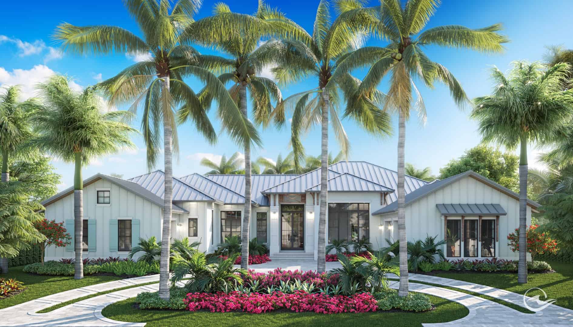 New Lakefront Coastal Contemporary Estate Homes for Sale In Olde
