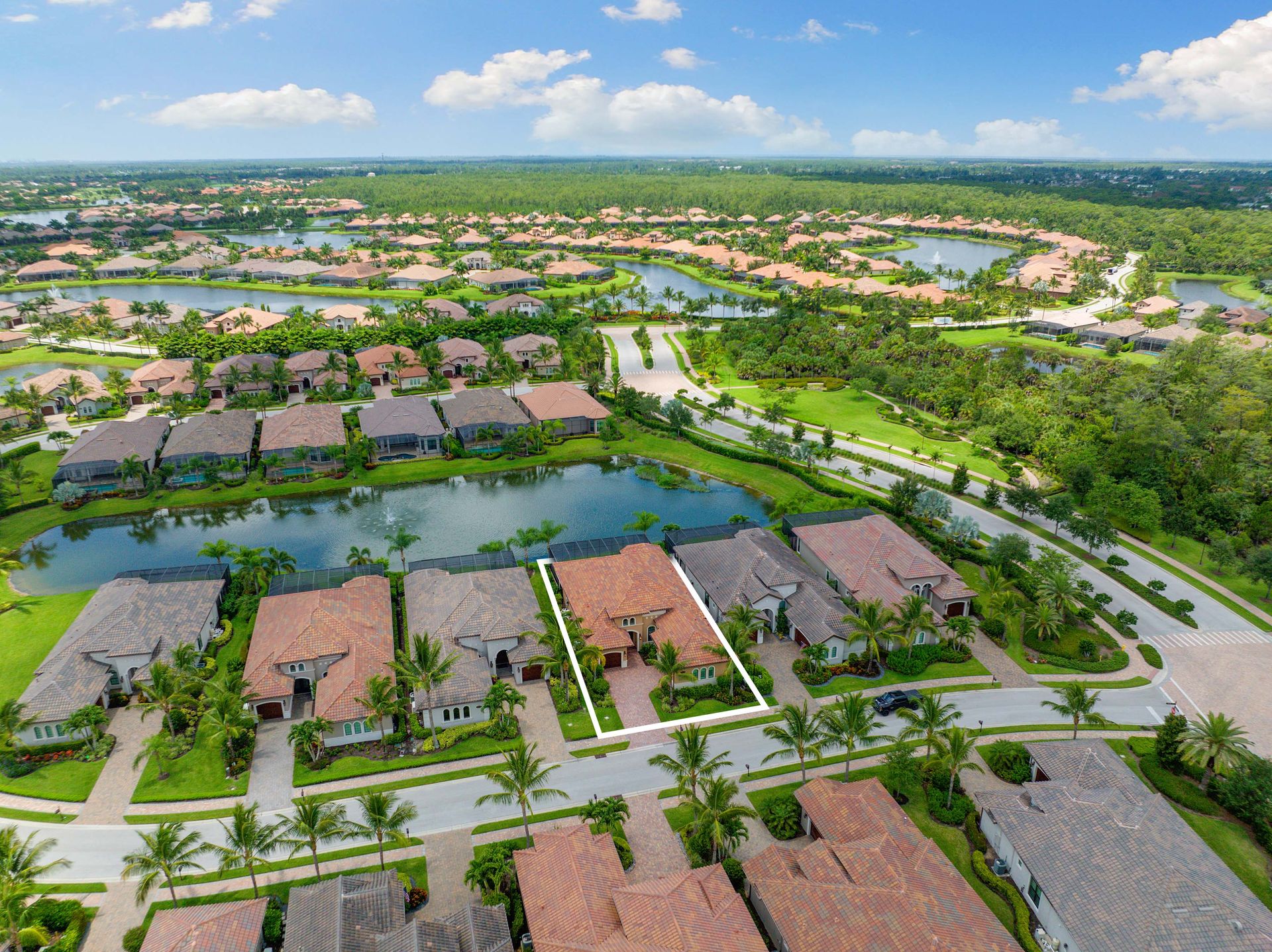Elegant Lakefront Home in Lely Resort Homes for Sale In Olde Naples