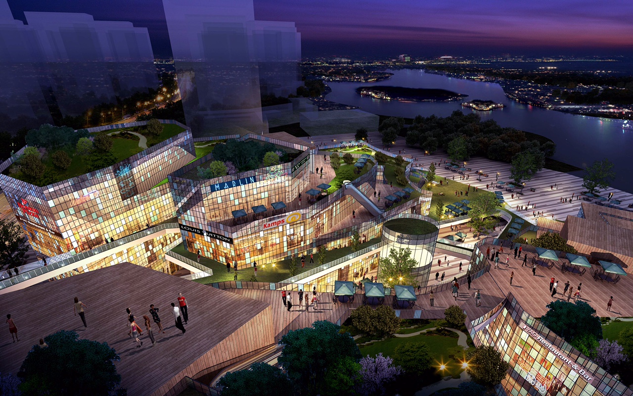 Waterfront Mall Design, NB Calvert Chan